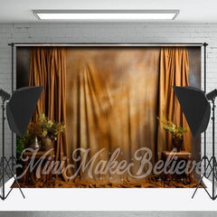 Lofaris Brown Abstract Curtain Vases Photo Booth Backdrop