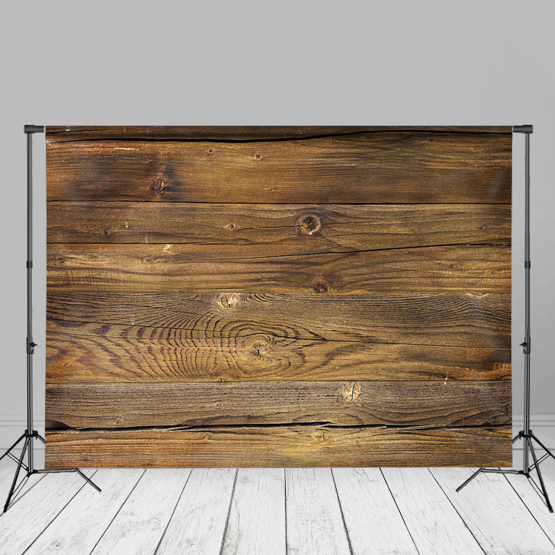 Lofaris Brown Antique Wood Grain Photography Studio Backdrop