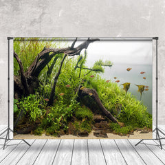 Lofaris Brown Branch Seaweed Fish Tank Landscaping Backdrop