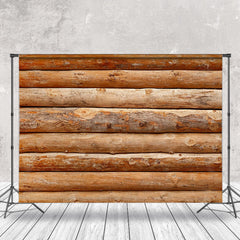 Lofaris Brown Cabin Wood Texture Backdrop For Photography