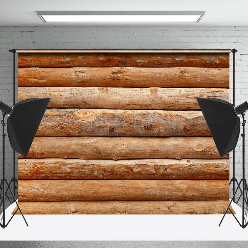 Lofaris Brown Cabin Wood Texture Backdrop For Photography