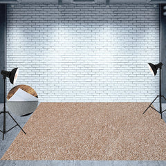 Lofaris Brown Frosted Sandy Beach Texture Floor Backdrop