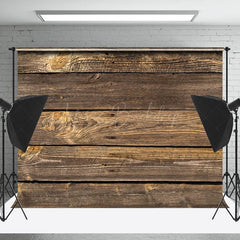 Lofaris Brown Vintage Wood Grain Wall Backdrop For Photo