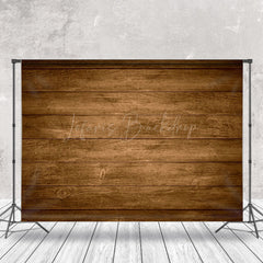 Lofaris Brown Wood Grain Retro Wall Backdrop For Photography