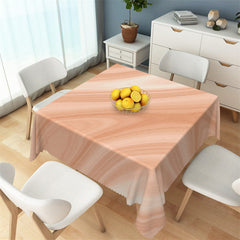 Lofaris Bucolic Flesh Pink Wood Patterns Square Tablecloth