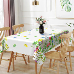 Lofaris Bucolic Flowers Dining Room Rectangle Tablecloth