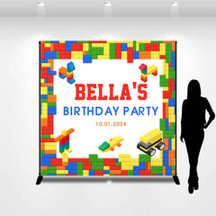 Lofaris Building Blocks Custom Birthday Backdrop For Kids