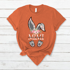 Lofaris Bunny Flower MiMi And Kids Easter Day T-Shirt