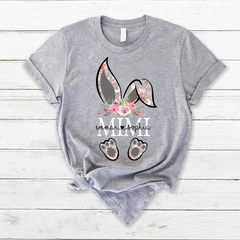 Lofaris Bunny Flower MiMi And Kids Easter Day T-Shirt