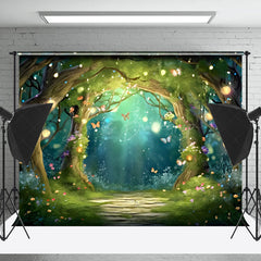 Lofaris Butterfly Floral Fantasy Fairy Forest Photo Backdrop