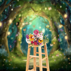 Lofaris Butterfly Floral Fantasy Fairy Forest Photo Backdrop