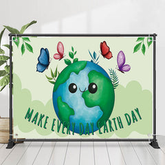 Lofaris Butterfly Green Earth Day Apirl Theme Party Backdrop