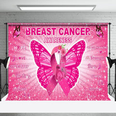 Lofaris Butterfly Positive Breast Cancer Awareness Backdrop