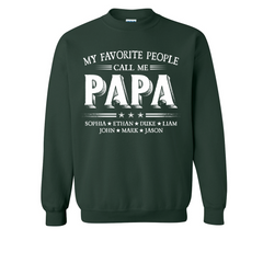 Lofaris Call Me Papa Kids Fathers Birthday Gift Sweatshirt