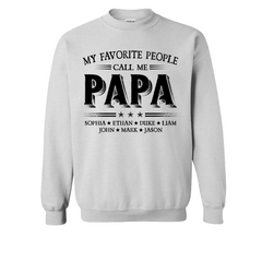 Lofaris Call Me Papa Kids Fathers Birthday Gift Sweatshirt