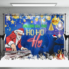 Lofaris Calling All You Ho Hos Disco Christmas Backdrop