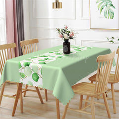 Lofaris Candy Green Leaves Branch Spring Rectangle Tablecloth