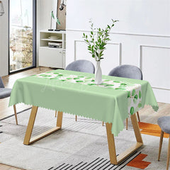 Lofaris Candy Green Leaves Branch Spring Rectangle Tablecloth