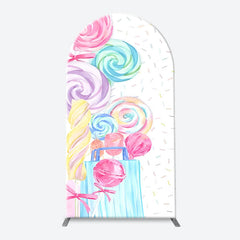 Lofaris Candy Land Shop Girls Birthday Party Arch Backdrop