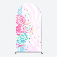 Lofaris Candy Land Shop Girls Birthday Party Arch Backdrop