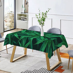 Lofaris Cannabis Weed Leaves Decorative Rectangle Tablecloth