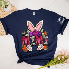 Lofaris Carrot Flower Easter bunny Mimi And Kids T-Shirt