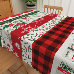 Lofaris Cars House Flower Scottish Plaid Christmas Backdrop