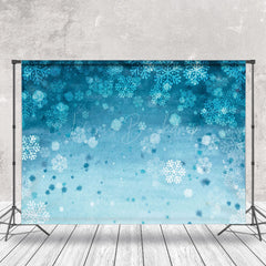 Lofaris Cartoon Blue Snowflake Texture Photography Backdrop