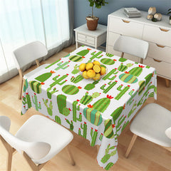 Lofaris Cartoon Prickly Cactus Repeat Square Tablecloth