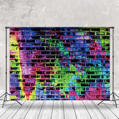 Lofaris Casual Graffiti Brick Wall Photography Backdrop