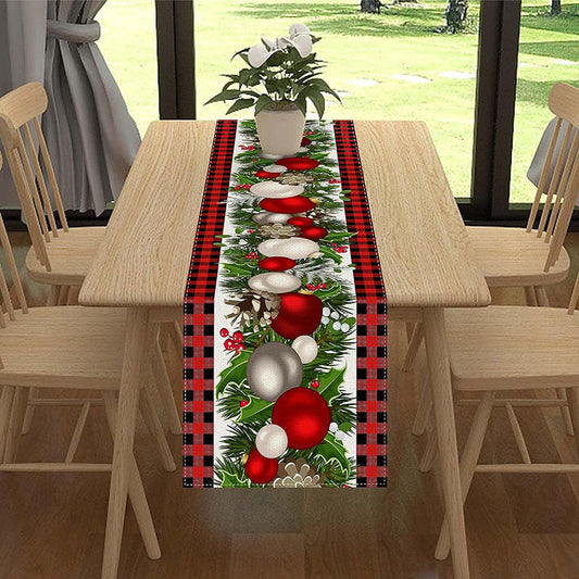 Lofaris Red Plaid Christmas Table Napkins Cloth for Decor