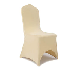 Lofaris Champagne Open Back Stretch Spandex Chair Cover