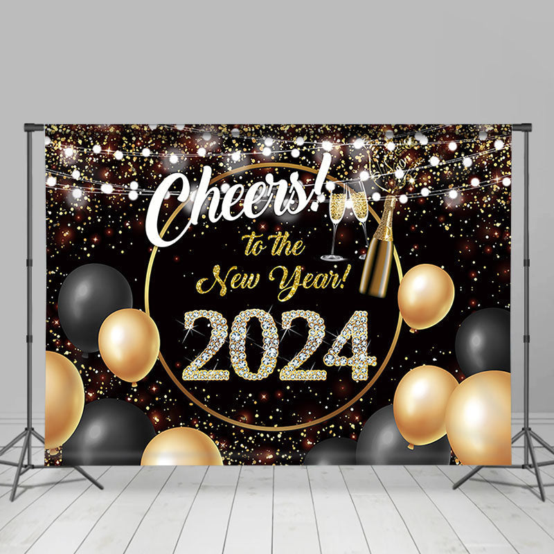 Lofaris Cheers To The New Year 2023 Balloon Holiday Backdrop