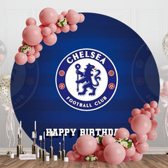 Lofaris Chelsea Football Clue Logo Circle Birthday Backdrop