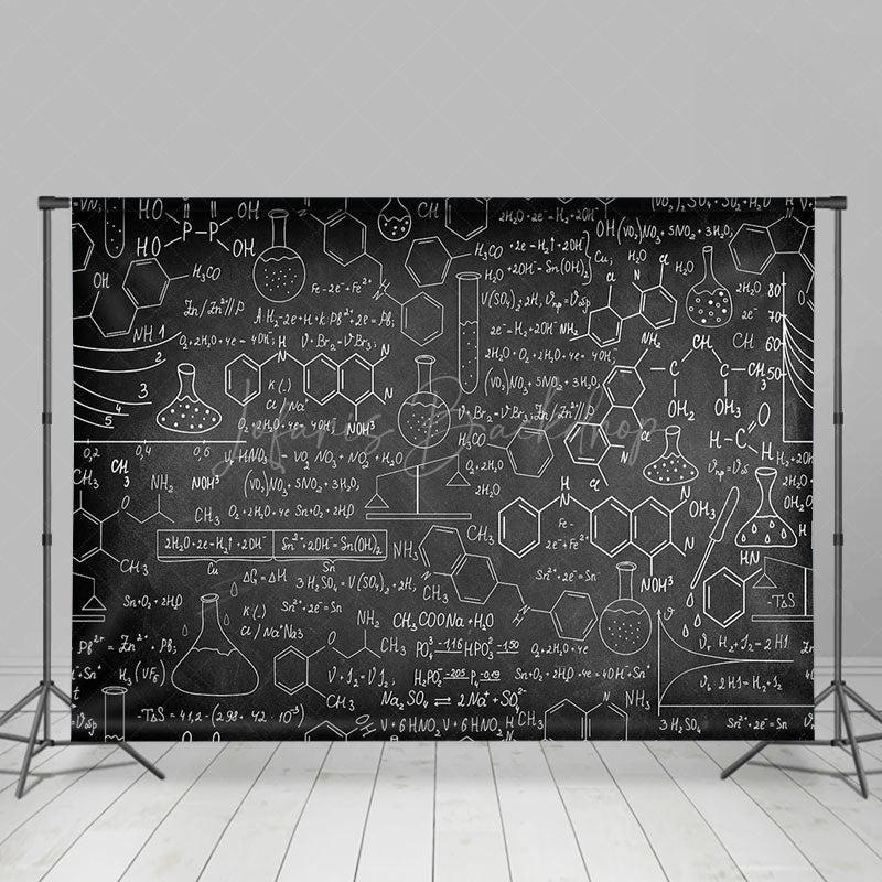 Lofaris Chemical Formula Blackboard Back To School Backdrop