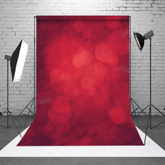 Lofaris Cherry Crisp Red Bokeh Light Photo Studio Backdrop