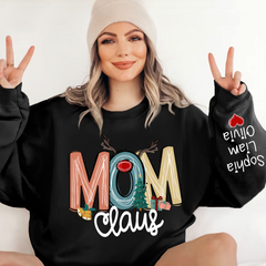 Lofaris Christmas Claus Mom And Kids Mother Day Gift For Sweatshirt LTP01