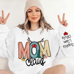 Lofaris Christmas Claus Mom And Kids Mother Day Gift For Sweatshirt LTP01