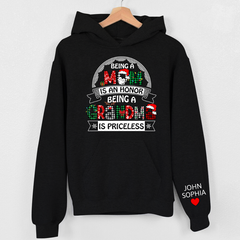 Lofaris Christmas Mom Grandma And Kids Custom Name Hoodie