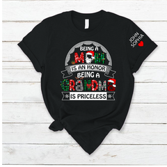 Lofaris Christmas Mom Grandma Kids Custom Name T - Shirt