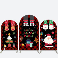 Lofaris Christmas Pajamas Party Santa Arch Backdrop Kit