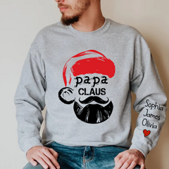 Lofaris Christmas Papa Claus Gift Custom Name Sweatshirt