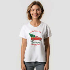 Lofaris Christmas Red Truck Family Reunion Custom T-Shirt