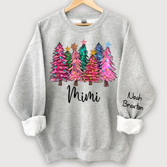 Lofaris Christmas Tree With Lights Grandma Custom Sweatshirt