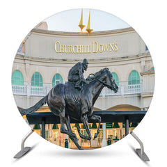 Lofaris Churchill Downs Building Statue Kentucky Day Backdrop