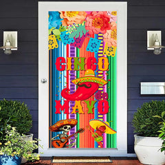 Lofaris Cinco De Mayo Mexican Fiesta Theme Door Cover