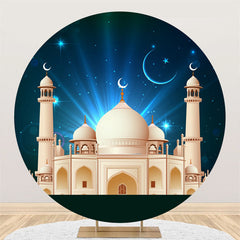 Lofaris Circle Blue Night Palace Backdrop For Eid Mubarak