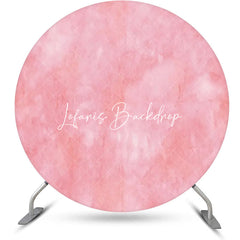 Lofaris Circle Elegant Pink Abstract Texture Birthday Backdrop