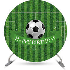 Lofaris Circle Football Field Stripe Backdrop For Birthday