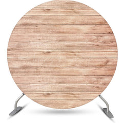 Lofaris Circle Nature Wooden Texture Birthday Party Backdrop